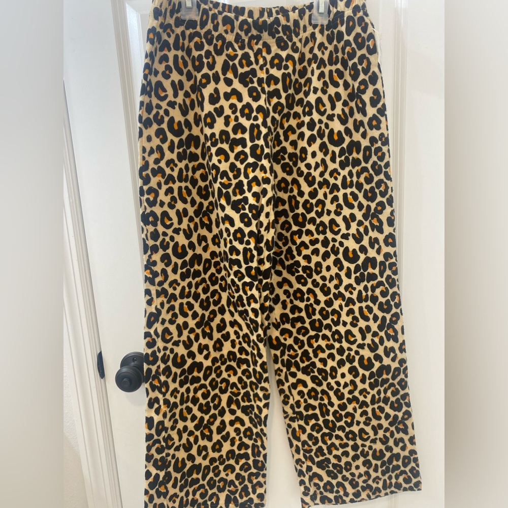 Leopard animal print pajama pants NWT